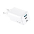 nabíjačka Forever TC-08-65ACC, GaN PD QC charger, 2x USB-C 1x USB, 65W, biela