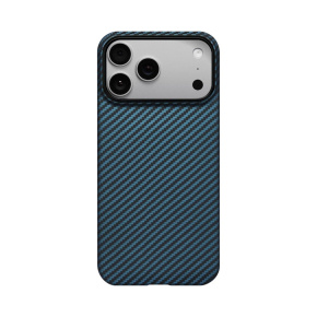Pitaka kryt Ultra-Slim Case pre iPhone 17 Pro - Black/Blue Twill Pitaka kryt Ultra-Slim Case pre iPhone 17 Pro - Black/Blue Twill