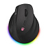 CONNECT IT FOR HEALTH ergonomická vertikálna myš, 2400dpi, 6 tl., bezdrôtová, USB, RGB podsv., vstav. batéria, čierna