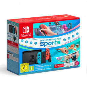 Nintendo Switch Neon + Switch Sports + 12 mesačné predplatné