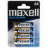 Batérie Maxell Alkaline AA 4ks Blister