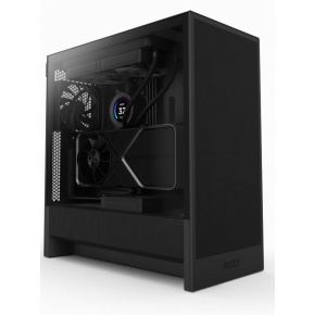 NZXT case H5 Flow / 2x120 mm fan / mesh / Black