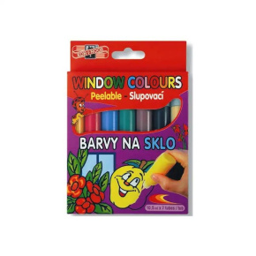 Farby na sklo sada 7ks,10ml