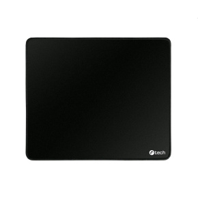 Mouse pad C-TECH MP-01, black, 320x270x4mm, sewn edges