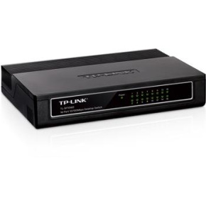 TP-LINK TL-SF1016D 16-port 10/100M mini Desktop Switch, 16x 10/100M RJ45 ports, Plastic case