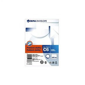 Obálky C6 vlhčiaca klopa / 50 fólia Obálky C6 vlhčiaca klopa / 50 fólia