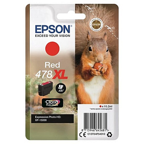 Epson Singlepack Red 478XL Claria Photo HD Ink