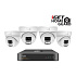 iGET HOMEGUARD HGNVK84804 - PoE 2K NVR CCTV 8CH + 4x kamera, zvuk, IP66