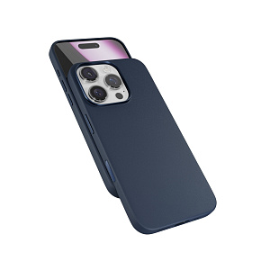Epico Mag+ kožený kryt iPhone 16 Pro - modrá Epico Mag+ kožený kryt iPhone 16 Pro - modrá