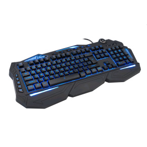 Gaming keyboard C-TECH Scorpia V2 (GKB-119), for gaming, CZ/SK, 7 color backlight, programmable, black, USB