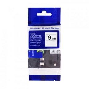 kompatibilná páska pre BROTHER TZ221 čierne písmo, biela páska Tape (9mm)