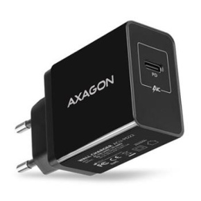 univerzálna USB nabíjačka Axagon ACU-PD22, 1x USB Typ C, 22W max. 3A, čierna PD3.0/QC3.0/AFC/FCP/Apple