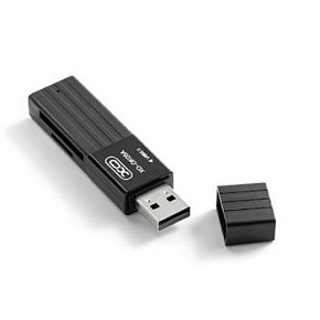 XO card reader 2 in 1 DK05A USB 2.0 black