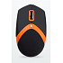 AMEI AM-M101O/Ergonomická/Optická/1 600 DPI/Drôtová USB/Čierna-oranžová