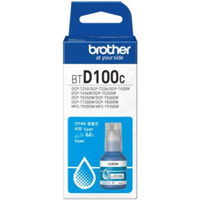 atramentová náplň BROTHER BT-D100C Cyan DCP-T230/T430/T530/T730, MFC-T930 (5000 str.)