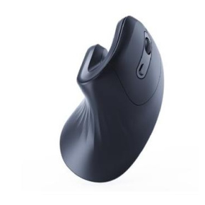 Ergonomic 6-button wireless optical mouse, black