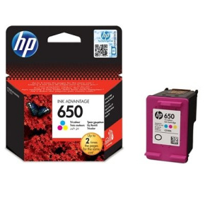 HP 650, atramentová náplň pre HP Deskjet ink Advantage 1515, 2515, 3515, 4515, 200 strán, Tri-color