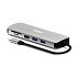 PORT CONNECT USB-C 1× 4K dokovacia stanica, 9v1, hliníková konštrukcia, 85W PD, strieborná