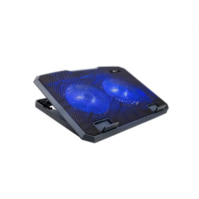 Cooling pad C-TECH CLP-140, 15.6", 2x 140mm, 2x USB, blue backlight
