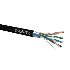 Instalační kabel Solarix CAT5E FTP PE F<sub>ca</sub> venkovní 305m/box SXKD-5E-FTP-PE Instalační kabel Solarix CAT5E FTP PE F<sub>ca</sub> venkovní 305m/box SXKD-5E-FTP-PE