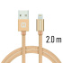 Swissten Data Cable Textile USB / Lightning 2 m, gold