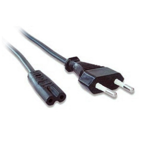 Power cord (C7), VDE approved, 1.8 m