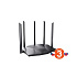 Tenda TX12 Pro Wi-Fi AX3000 Router 802.11ax/ac/a/b/g/n, GWAN, GLAN, WiFi 6, Mesh, VPN