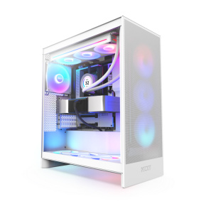 NZXT case H7 Flow RGB, ATX, Mid Tower, white