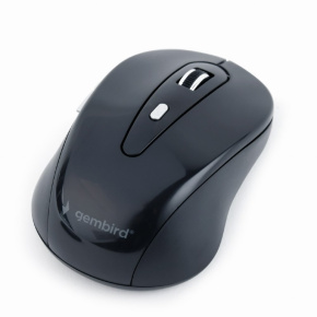 Mouse GEMBIRD MUSW-6B-01, black, wireless, USB nano receiver