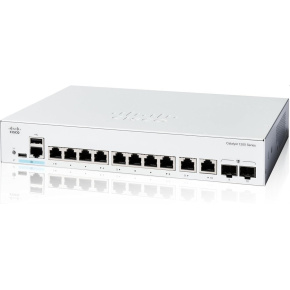 Cisco Catalyst switch C1200-8T-E-2G-RF (8xGbE,2xGbE/SFP combo,fanless) - REFRESH