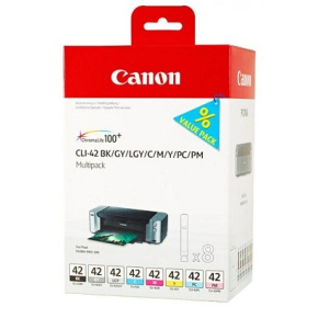 kazeta CANON CLI-42BK/GY/LGY/C/M/Y/PC/PM PACK PIXMA Pro 100 (6384B010)