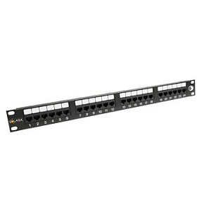19" patch panel Solarix 24 x RJ45 CAT6 UTP 350 MHz černý 1U SX24-6-UTP-BK 19" patch panel Solarix 24 x RJ45 CAT6 UTP 350 MHz černý 1U SX24-6-UTP-BK