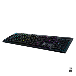 LOGITECH G915 LIGHTSPEED Wireless RGB Mechanical Gaming Keyboard, GL Tactile, CARBON - US