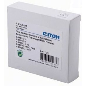 ink ribbon C.ITOH T050, C210/C215/C310/C315/C1248/C1500/C1550 black