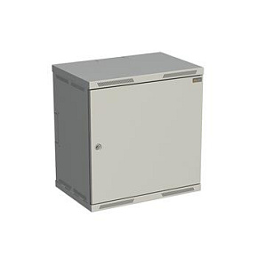 Rozvaděč nástěnný SENSA 12U 400mm, dveře plech, RAL 7035, SENSA-12U-64-21-G