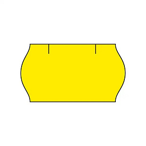 Etikety cenovkové Cont.Meto 22x12 žlté Etikety cenovkové Cont.Meto 22x12 žlté