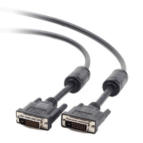 DVI video cable dual link 1,8m cable, black