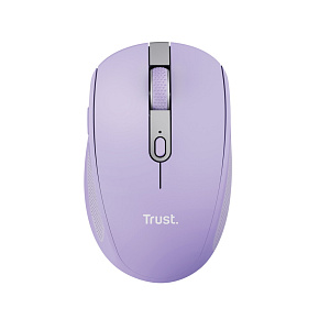 Trust Ozaa/Kancelárska/Optická/Pre pravákov/3 200 DPI/USB+BT/Fialová
