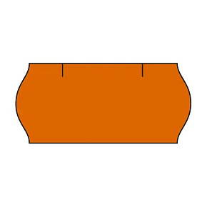 Etikety cenovkové Cont.Meto 26x12 oranžové