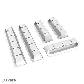 AKASA - držiak káblov biely