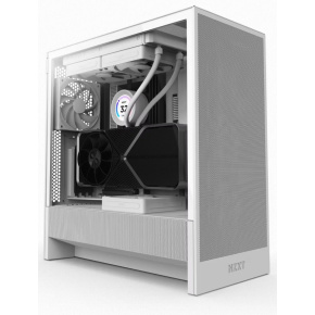 NZXT case H5 Flow / 2x120 mm fan / mesh / White