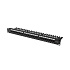 LANBERG PATCH PANEL 24 PORTOV 1U 19" CAT.6A UTP S POLICIOU ČIERNY