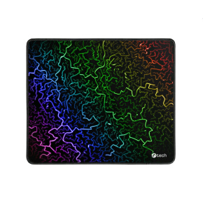 Gaming mouse pad C-TECH ANTHEA ARC, colored, for gaming, 320x270x4mm, sewn edges