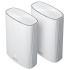 ASUS ZenWiFi AX Hybrid (XP4), AiMesh WiFi 6 AX1800 system, 2pcs (2-PK)