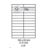etikety ECODATA Samolepiace 105x25 univerzálne biele 24ks/A4 (1000 listov A4/bal.)