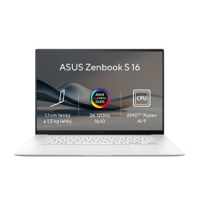 ASUS ZenBook S 16 OLED/AI9-HX370/32GB/1TB SSD/AMD UMA/16" OLED/Win11Pro/White