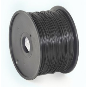 ABS plastic filament for 3D printers, 1.75 mm diameter, black