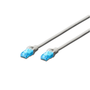 DIGITUS patchcable Cat5E, UTP - 0,25m, gray