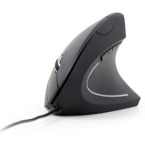 Ergonomic 6-button optical mouse, black