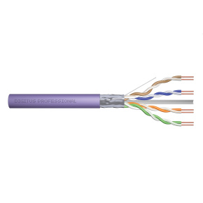 CAT 6 F-UTP installation cable, 250 MHz Cca (EN 50575), AWG 23/1, 500 m drum, sx, purple